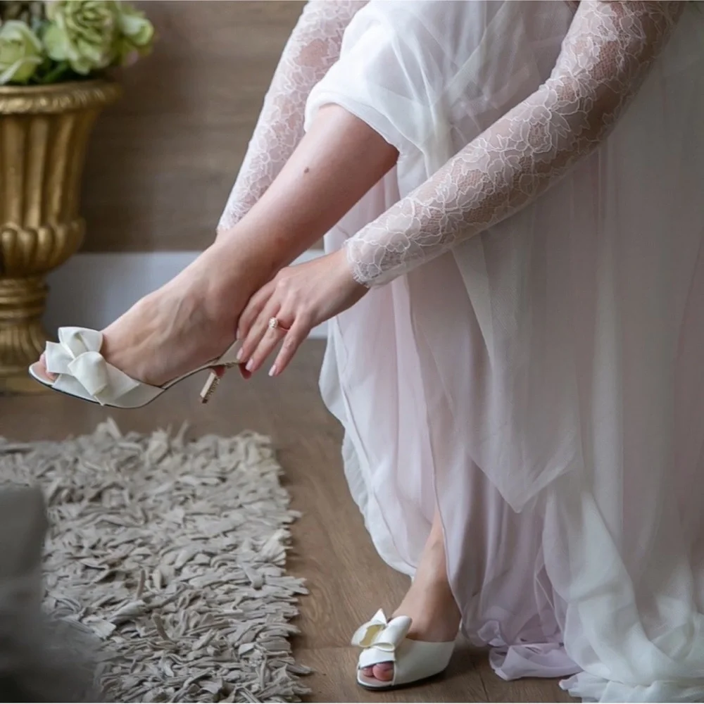 kate spade color toe bow